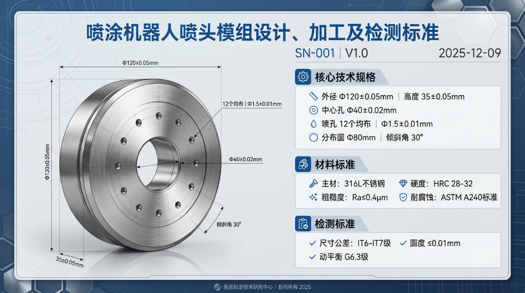 Industrial Spray Robot Nozzle Module SN-001